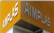 Rótulo de AIMPLAS, el Instituto Tecnológico del Plástico, en su sede de Paterna